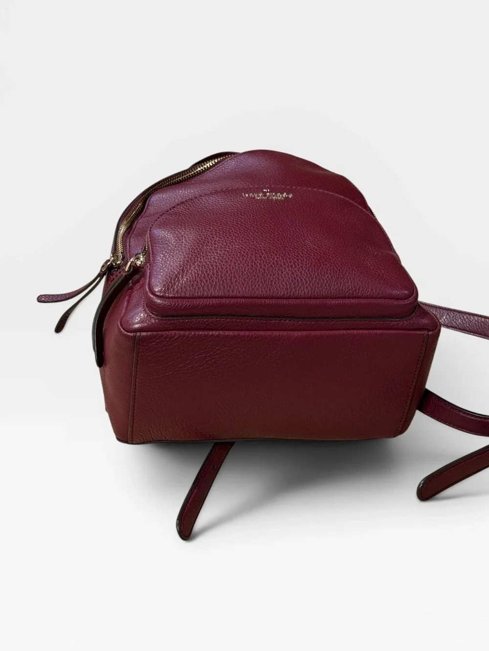 Kate Spade New York Jackson Medium Backpack Burgundy Pebbled Leather